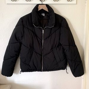 H&M DIVIDED Black Puffer Jacket